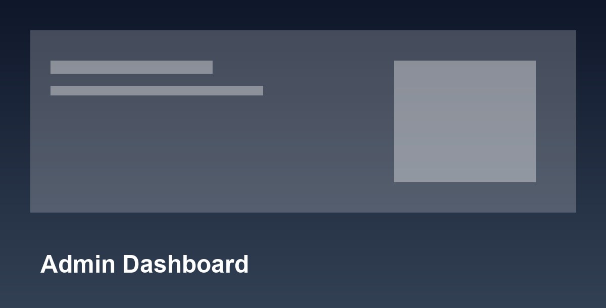 Atlas Admin Dashboard